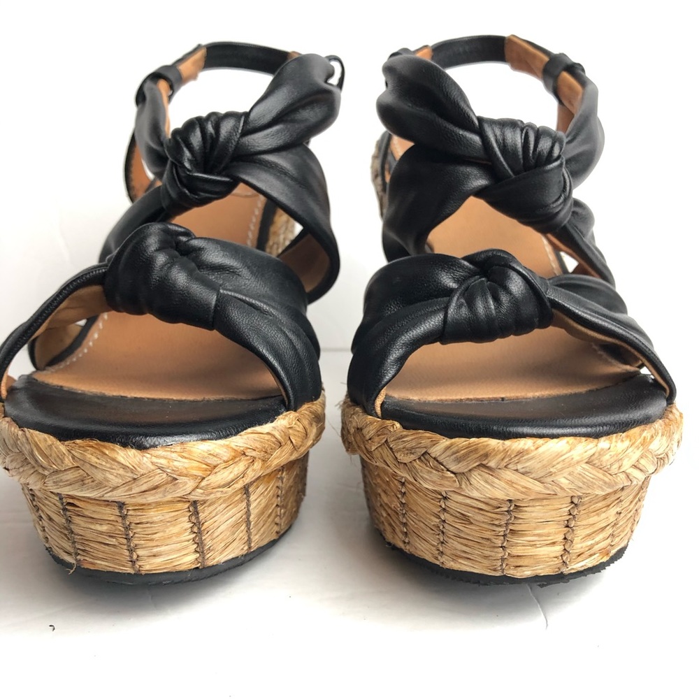 Bacio 61 leather platform wedges - Picture 3 of 9
